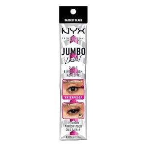 NYX PROFESSIONAL MAKEUP Jumbo Lash 2-In-1 Eyeliner & Lash Adhesive Baddest Black